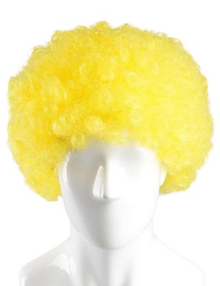 Flag-001 Color Afro Wig~Yellow